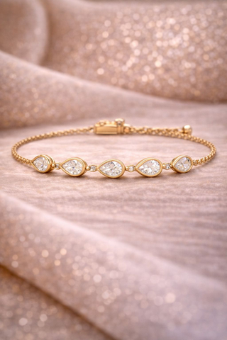 Luna Bezel Bolo Bracelet