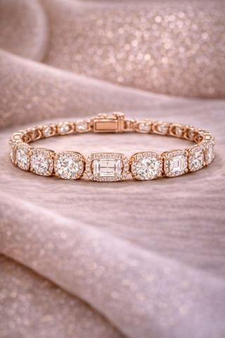 Imperial Halo Riviera Bracelet