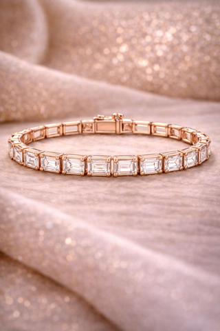 Emerald Line Tennis Bracelet