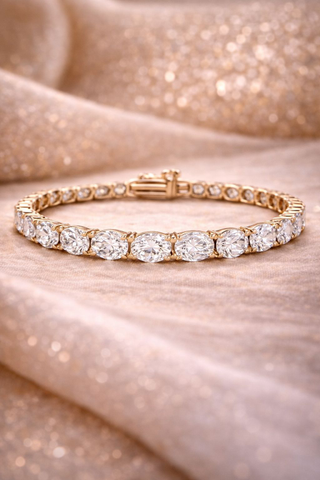 Aurelia Oval Tennis Bracelet