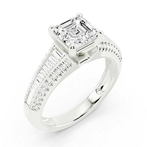 Valentina Emerald Split Pavé