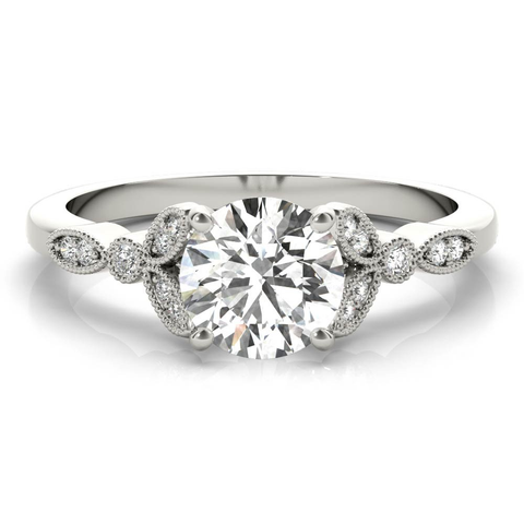 Camilla Round Beaded Solitaire