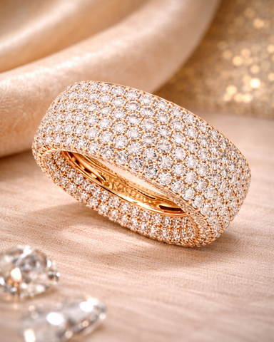 Aurora Pavé Dome Band