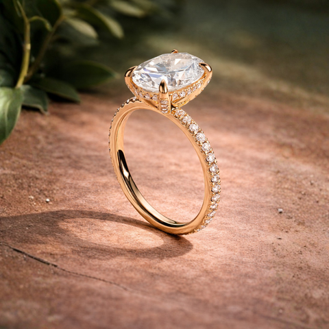 Aurora Hidden Halo Oval