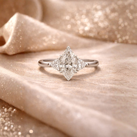 Étoile Marquise Trilogy Ring