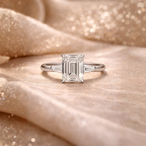 Lucent Emerald Trilogy Ring