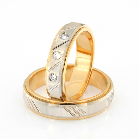 Linea Diagonal Wedding Pair