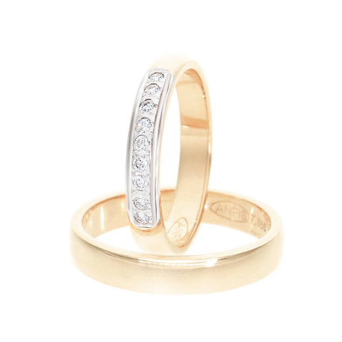 Luce Pavé Wedding Pair