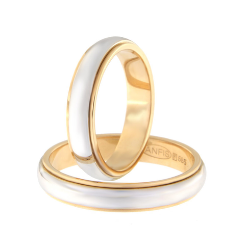 Equilibrio Inlay Wedding Pair