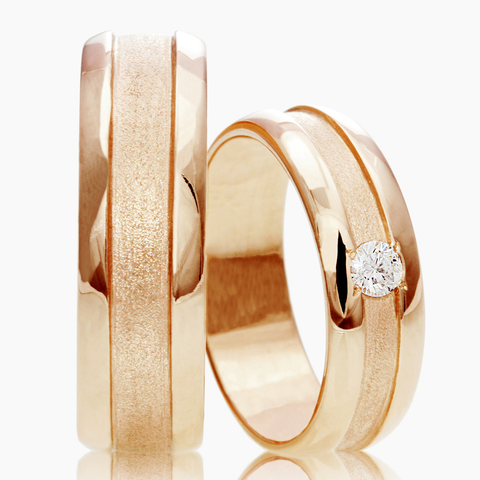 Concordia Satin Wedding Pair