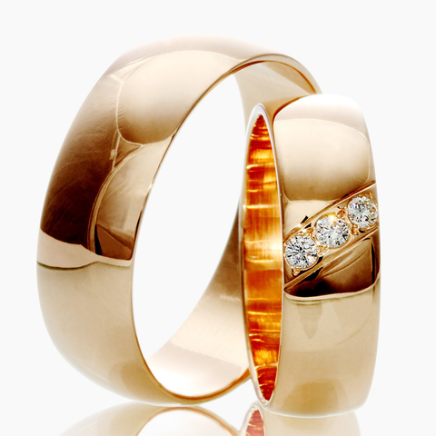 Intreccio Diamond Wedding Pair