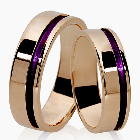 Notte Inlay Wedding Pair